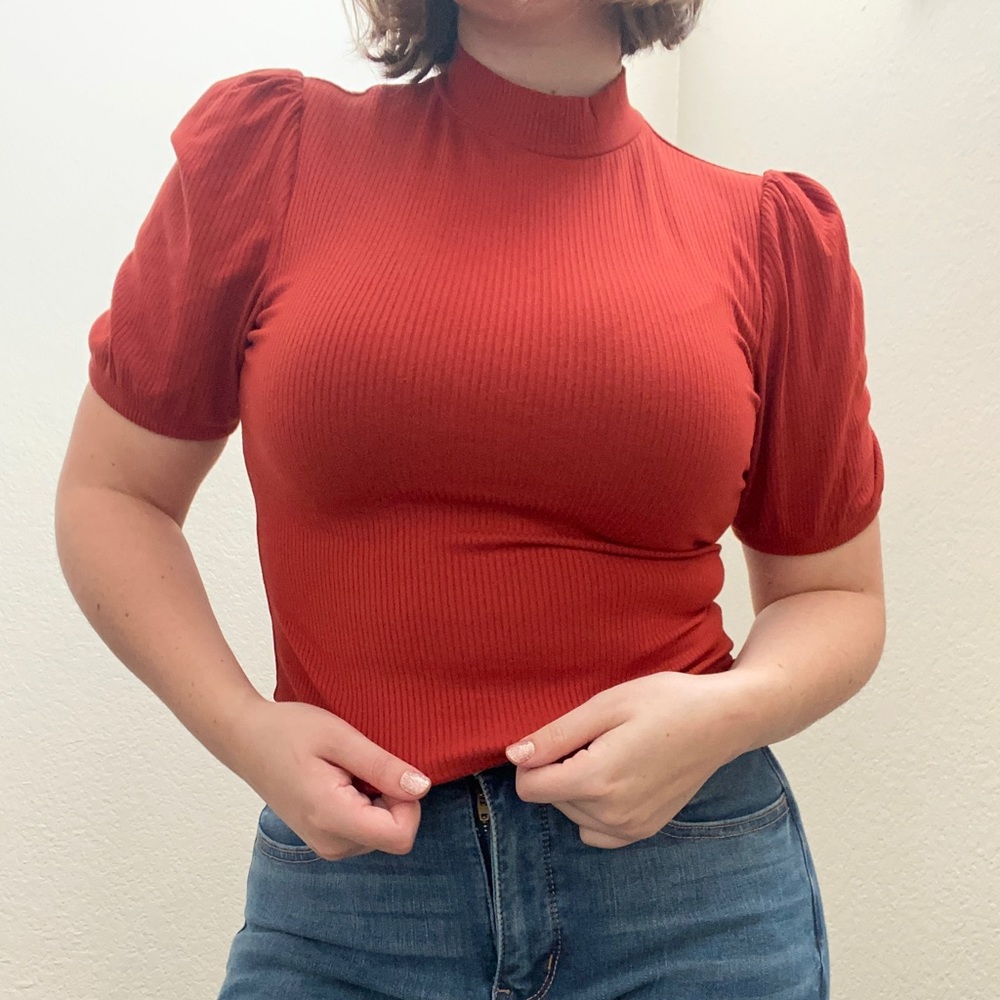 Vintage puff sleeve top